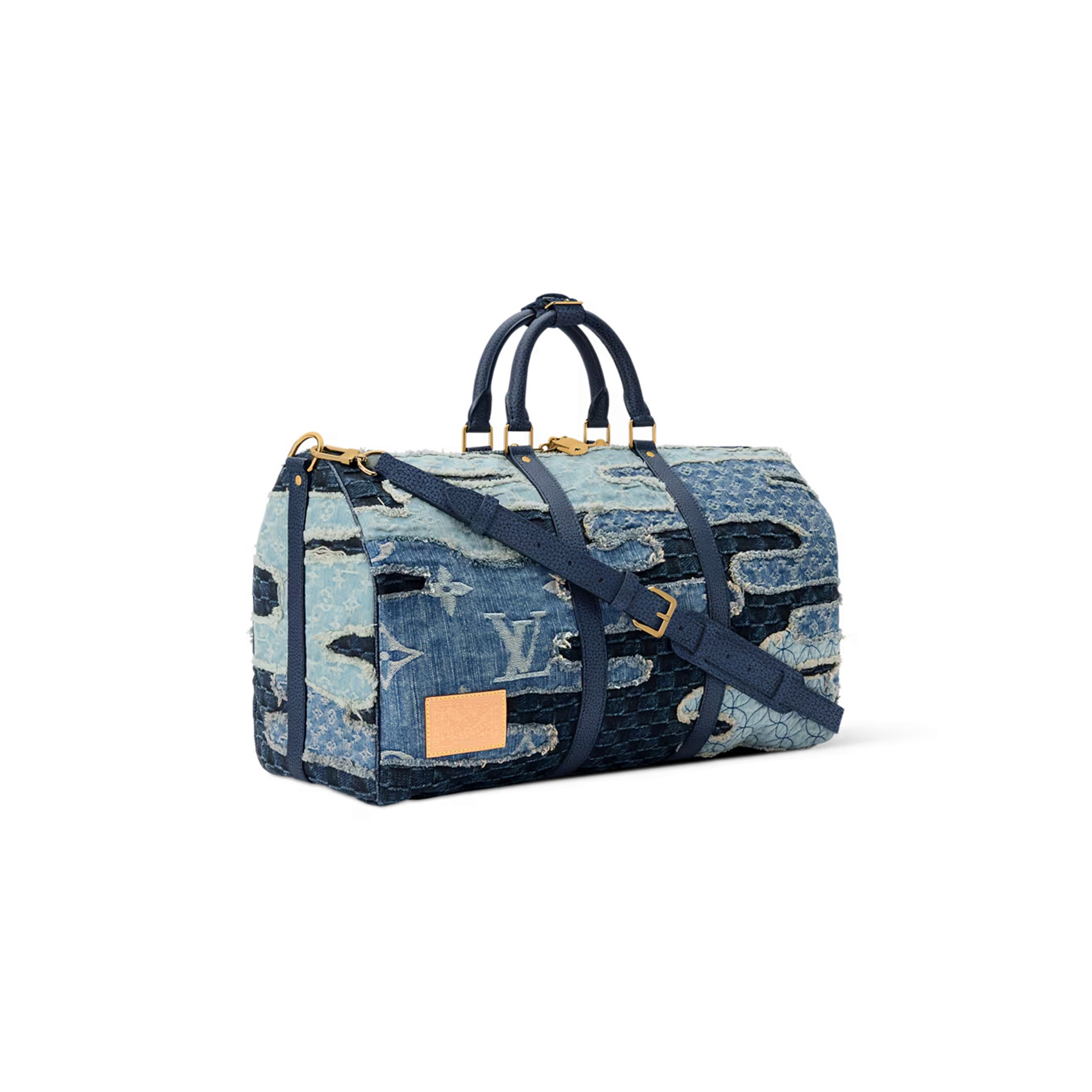 LOUIS VUITTON DENIM KEEPALL BANDOULIÈRE 50 M26117 (50*29*23cm) LOUIS VUITTON DENIM KEEPALL BANDOULIÈRE 50 M26117 (50*29*23cm)